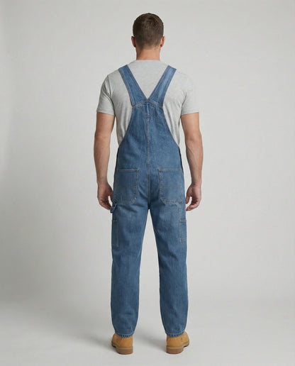 Herren Latzhose Jeans Weit