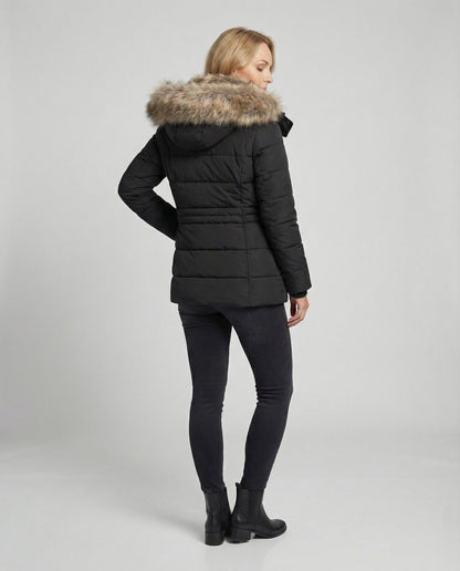 Norvielle Damen Winterjacke Wasserdicht Innenfutter Kapuze