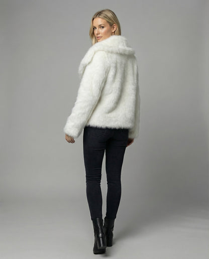 Damen Weiche Pelzjacke Qualität