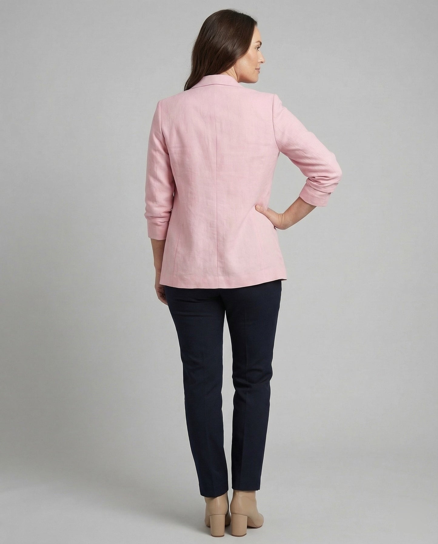 Damen Blazer Lang Elegant
