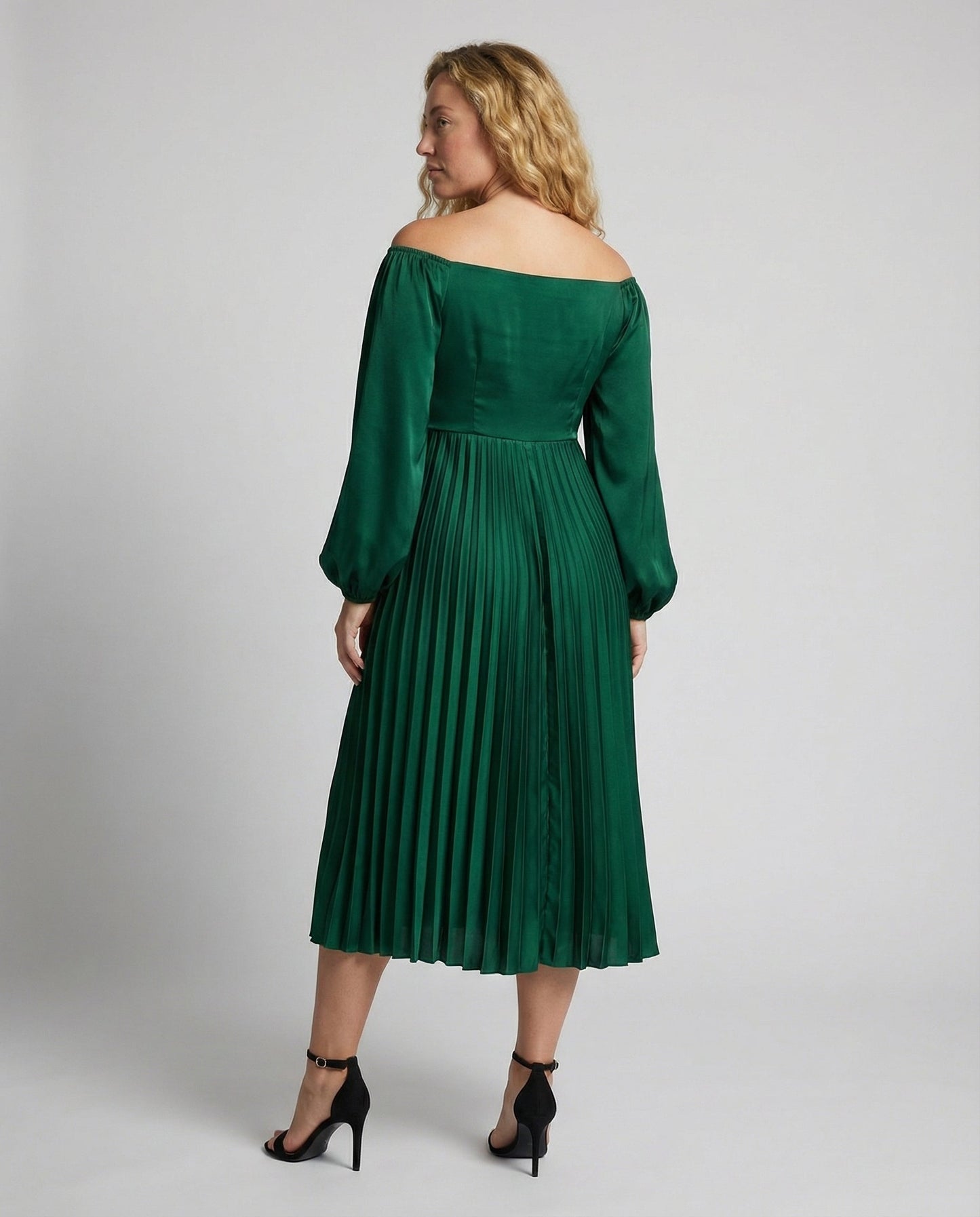 Schwangerschaftsmaxikleid Plissiert Schulterfrei