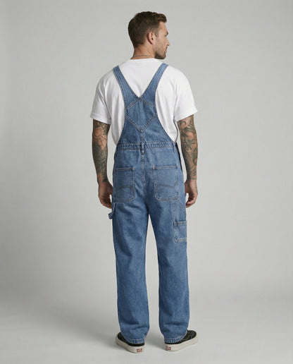Herren Latzhose Jeans Weite Bein