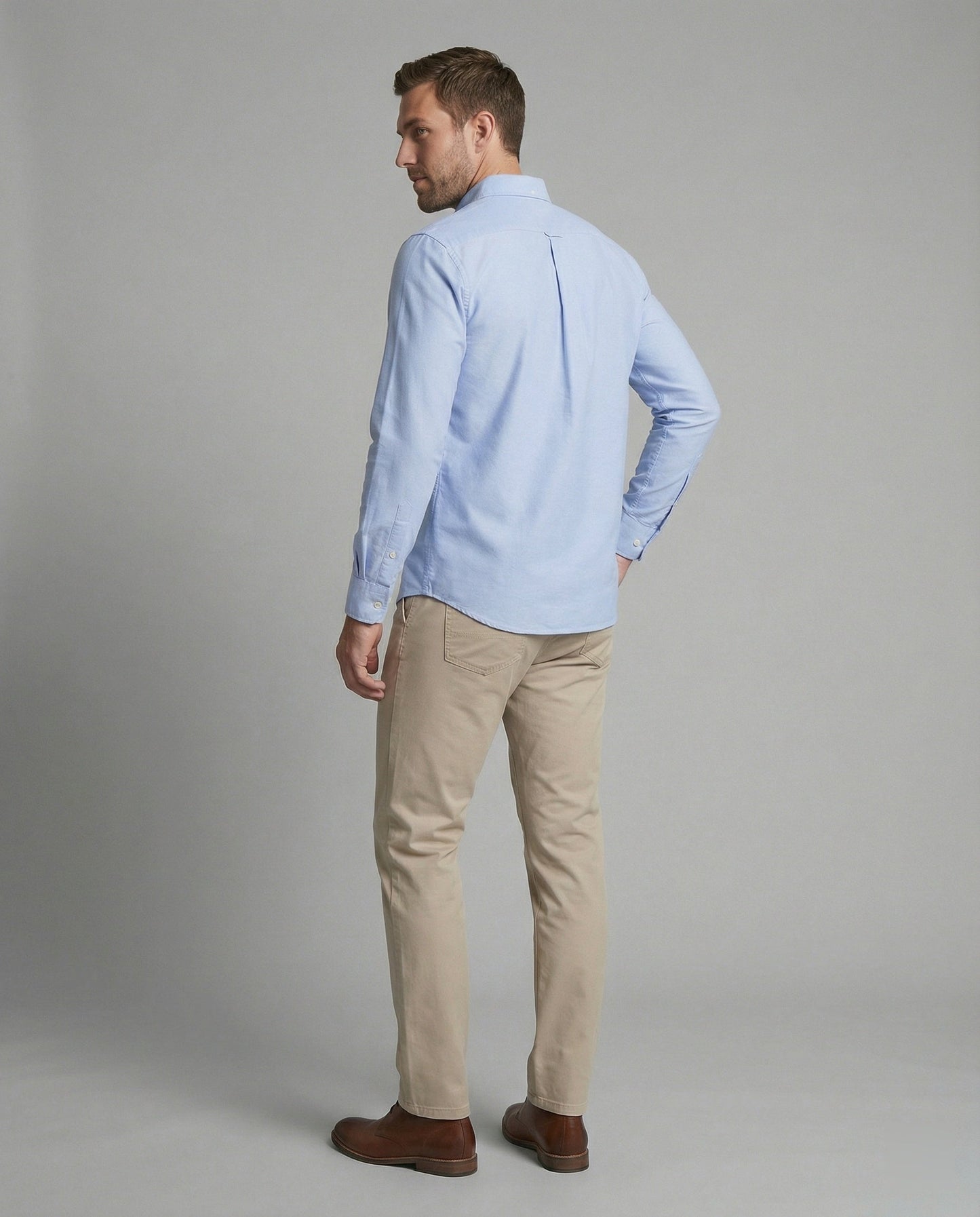 Herren Slim-Fit Oxfordhemd