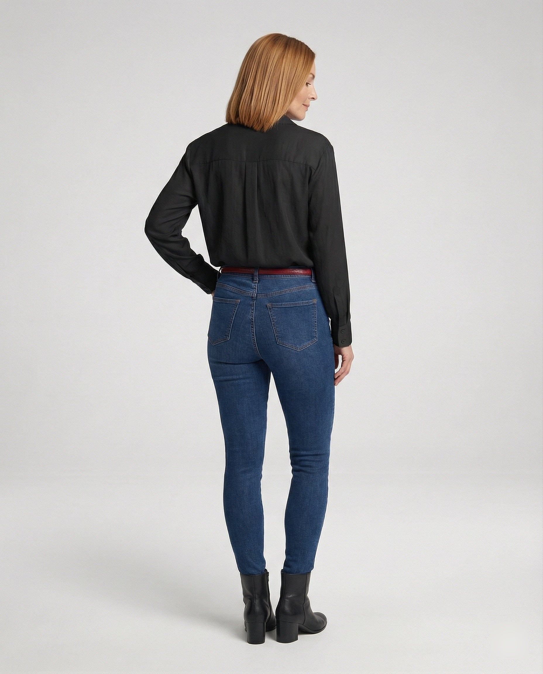 Damen Bluse Spitzenakzent Weiß - Norvielle