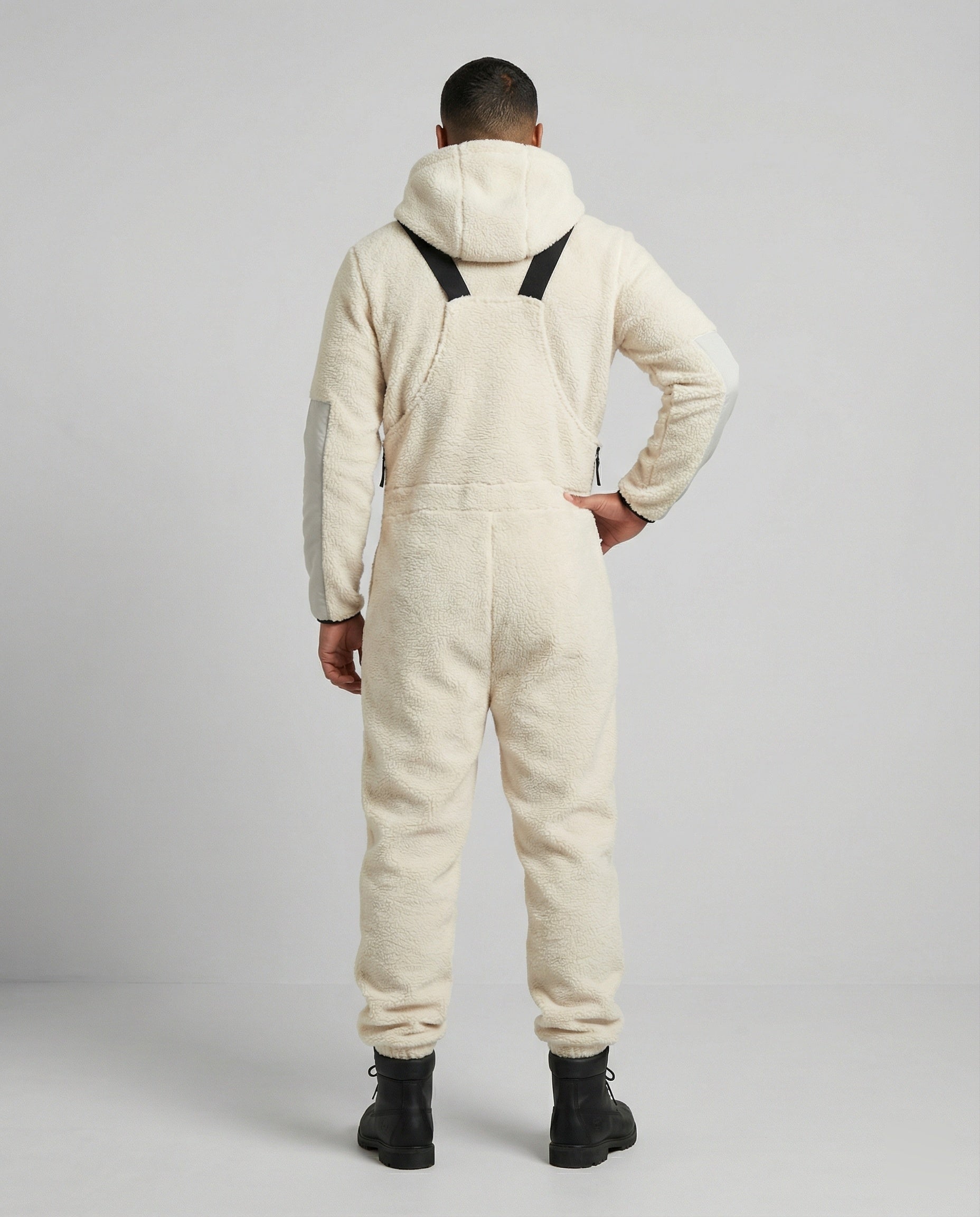 Herren Steppoverall Mit Kapuze Verstellbare Träger Bequem - Norvielle