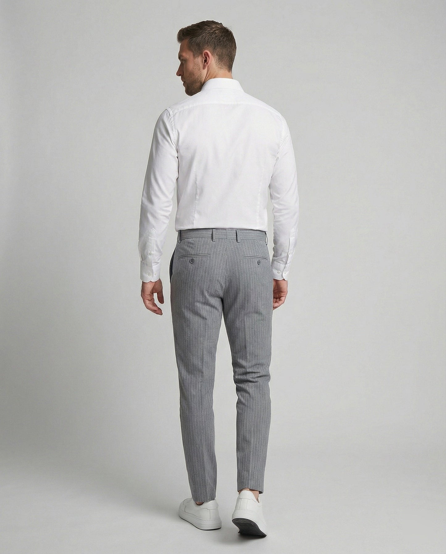 Herren Anzughose Nadelstreifen Stretch - Norvielle