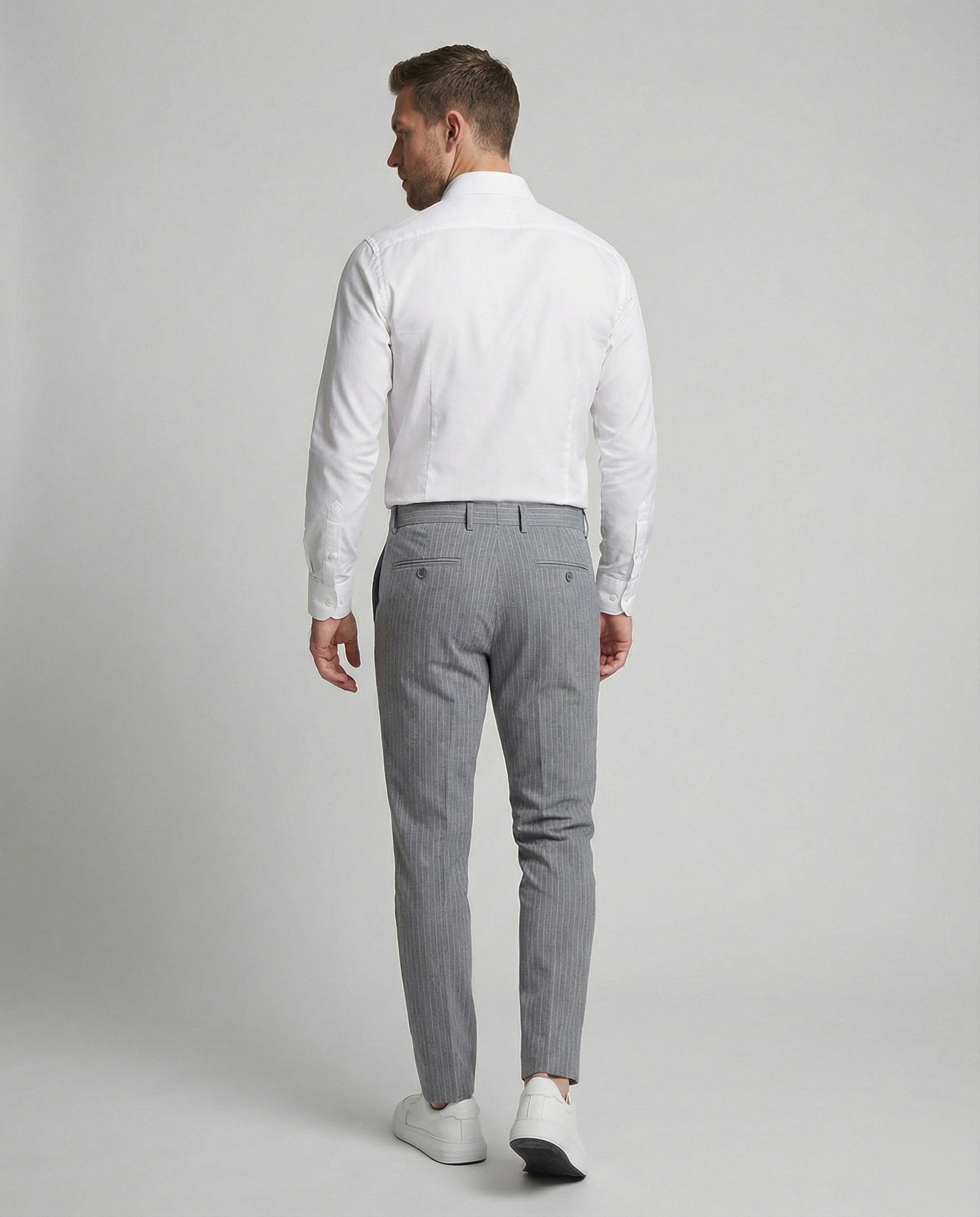 Herren Anzughose Nadelstreifen Stretch - Norvielle