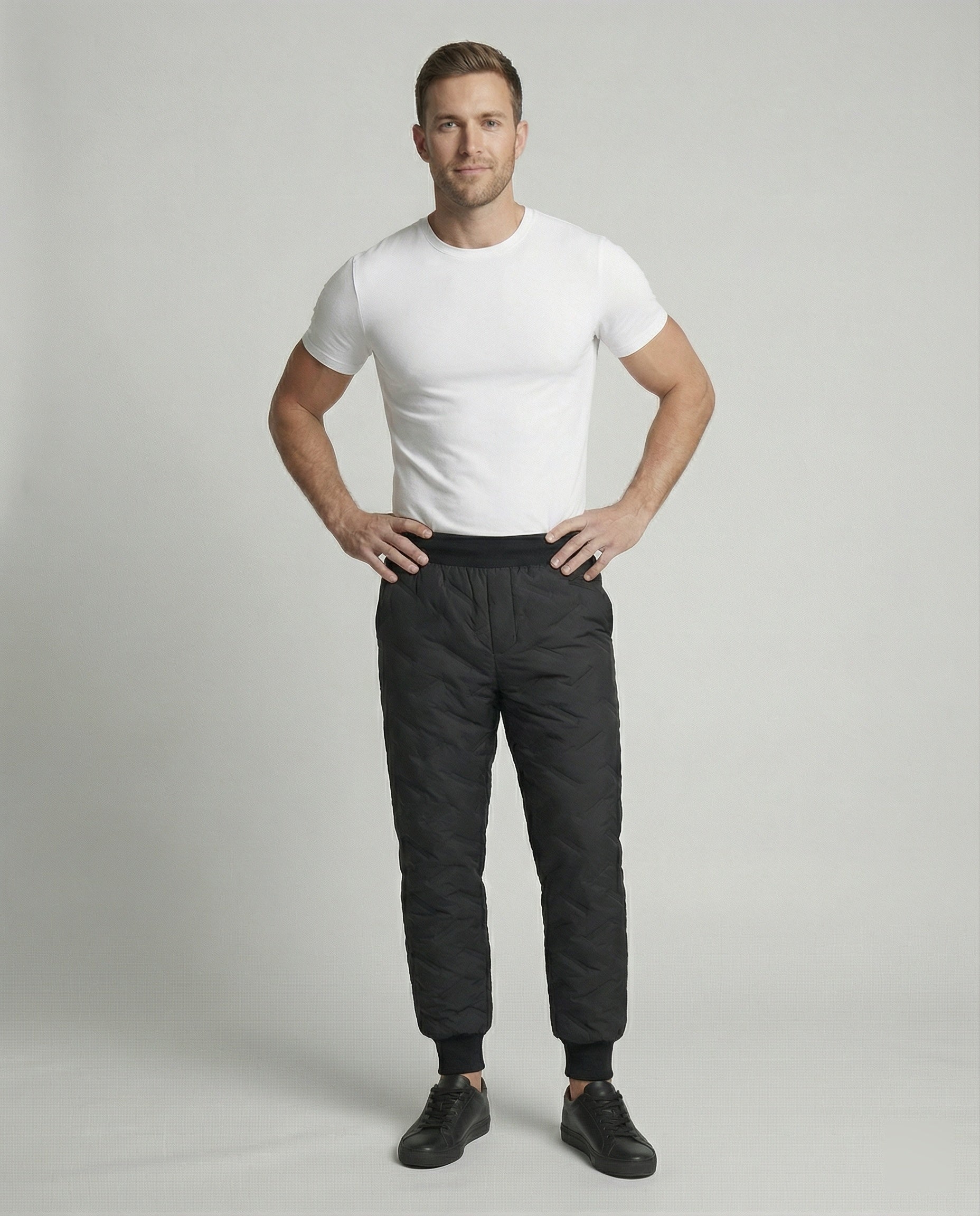 Norvielle Damen Thermohose Gefüttert Winter Schwarz - Norvielle