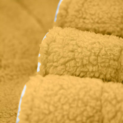 Fleece Bademantel für Herren Damen weich grau