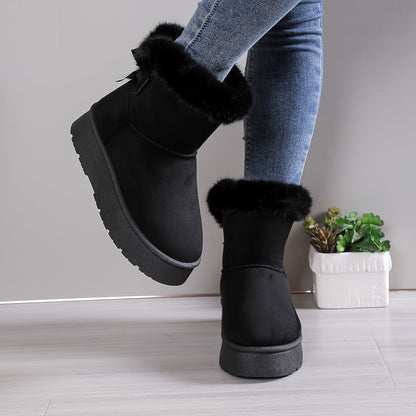 Damen Winterstiefel Warmes Plüschfutter