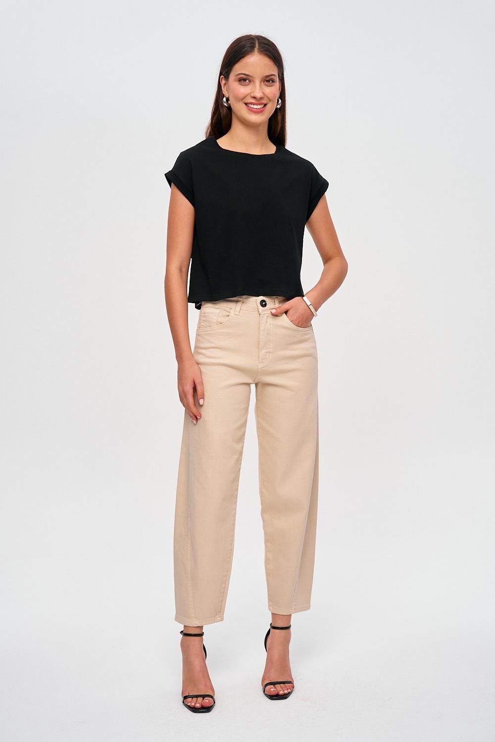 Damen Baggy Jeans Balloon Stil Lea - Norvielle