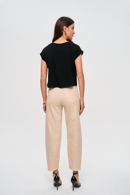 Damen Baggy Jeans Balloon Stil Lea