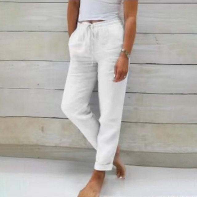 Norvielle Damen Gerade Geschnittene Hose