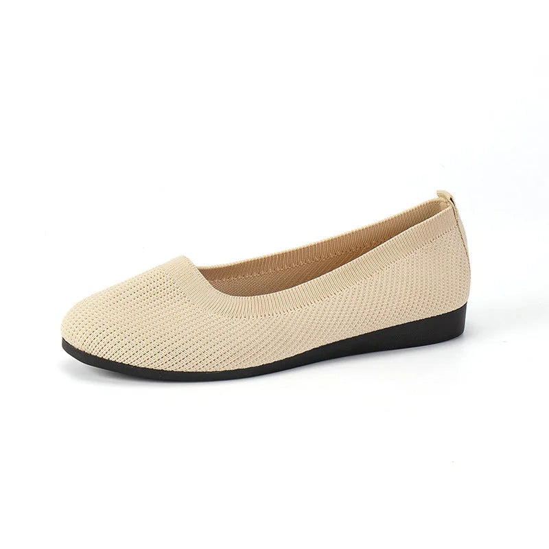 Damen Ballerinas Rutschfest Atmungsaktiv Bequem