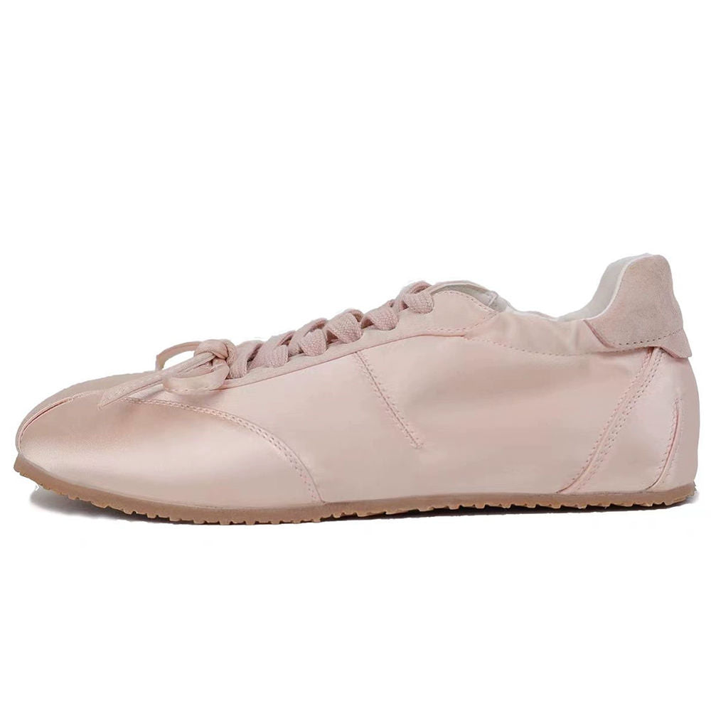 Damen Ballet Sneaker Elegantes Leder