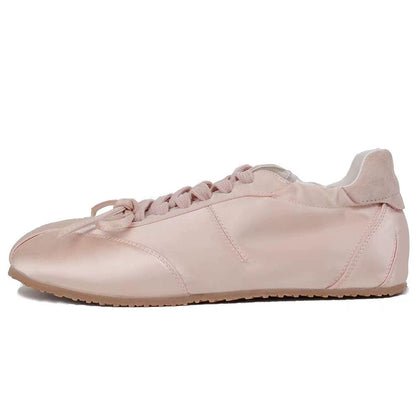 Damen Ballet Sneaker Elegantes Leder