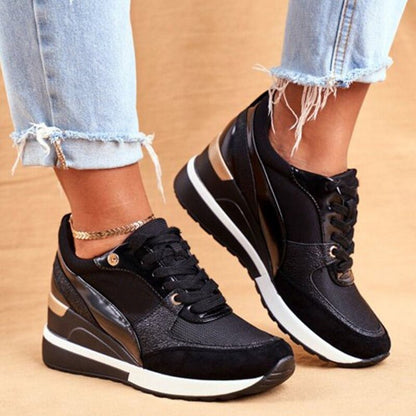 Damen Orthopädische Sneaker Plateausohle