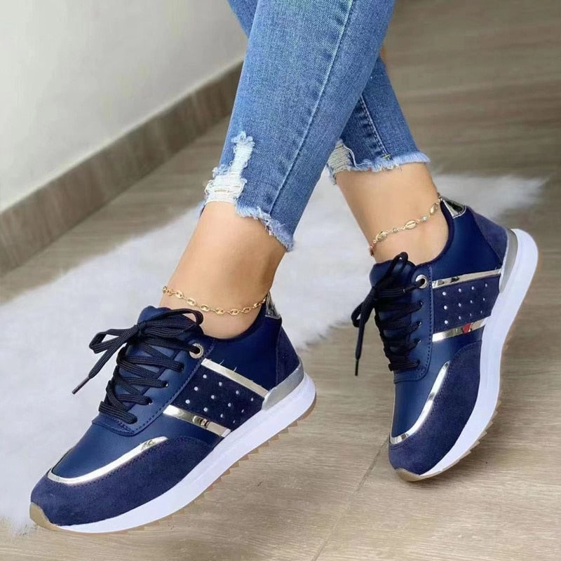 Damen Sneaker Atmungsaktives Material Weich Elegant - Norvielle