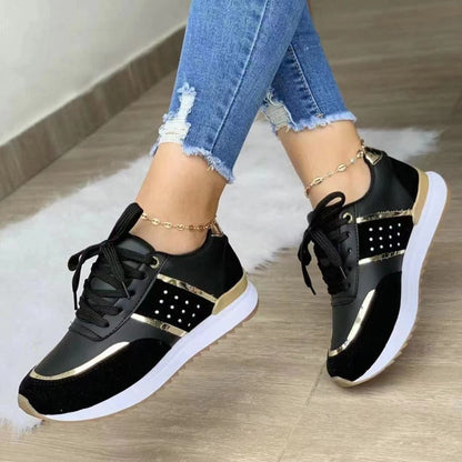 Damen Sneaker Atmungsaktives Material Weich Elegant