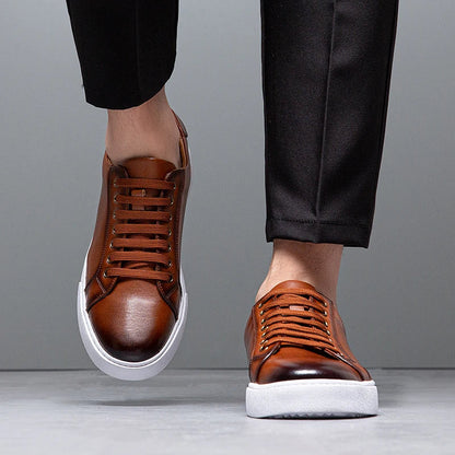 Herren Leder Sneaker Komfortabel David