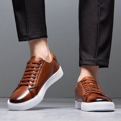 Herren Leder Sneaker Komfortabel David