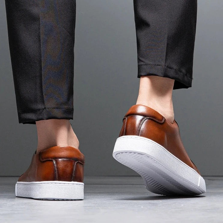 Herren Leder Sneaker Komfortabel David