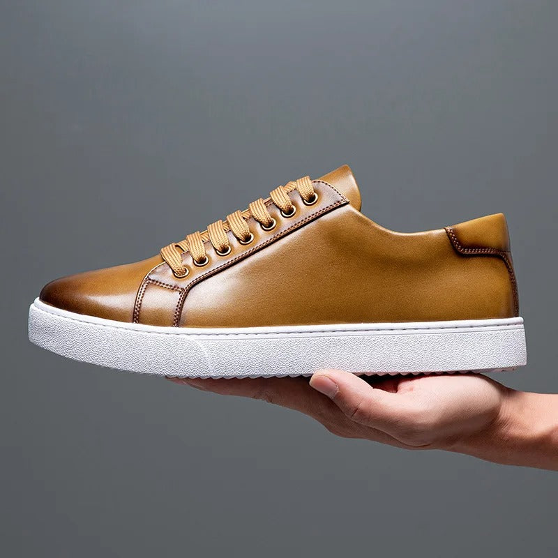 Herren Leder Sneaker Komfortabel David