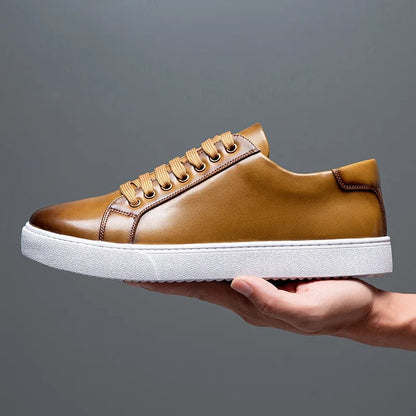 Herren Leder Sneaker Komfortabel David