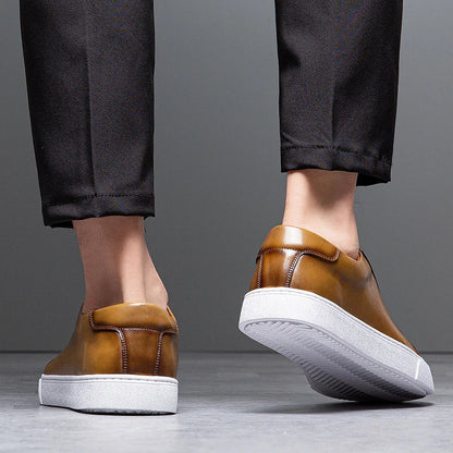 Herren Leder Sneaker Komfortabel David