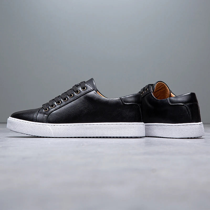 Herren Leder Sneaker Komfortabel David