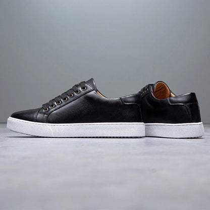 Herren Leder Sneaker Komfortabel David