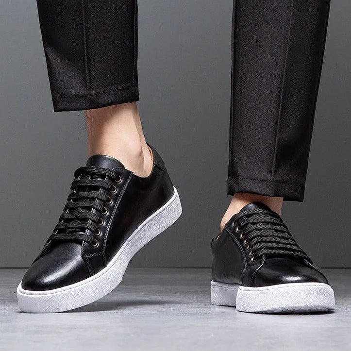 Herren Leder Sneaker Komfortabel David