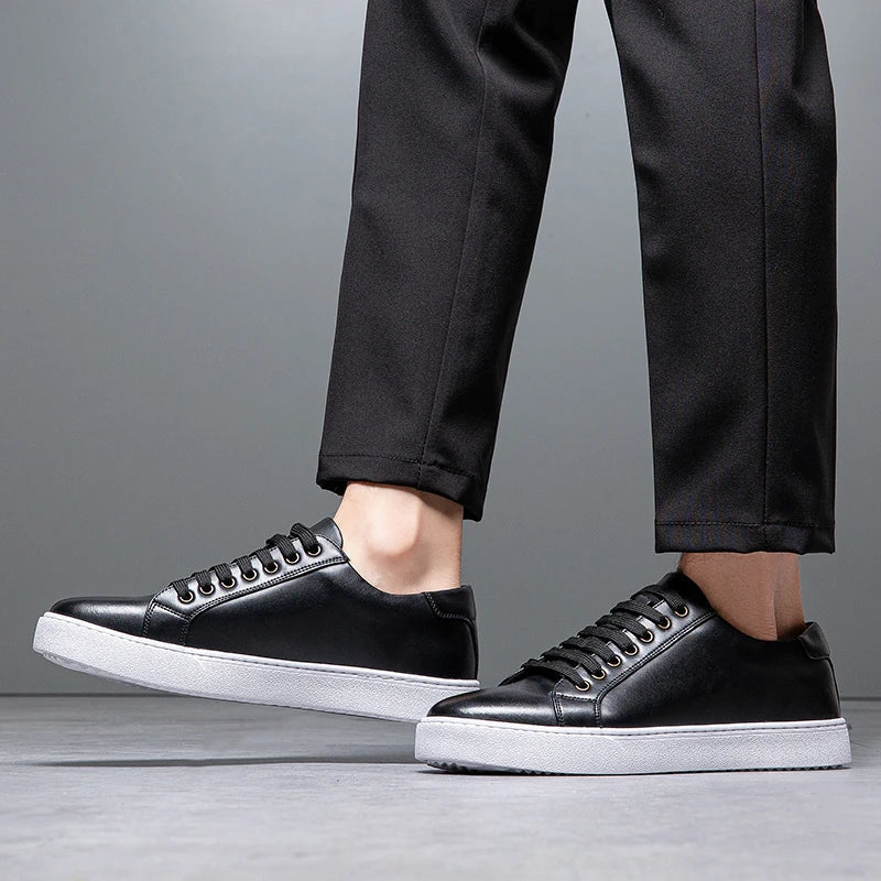 Herren Leder Sneaker Komfortabel David