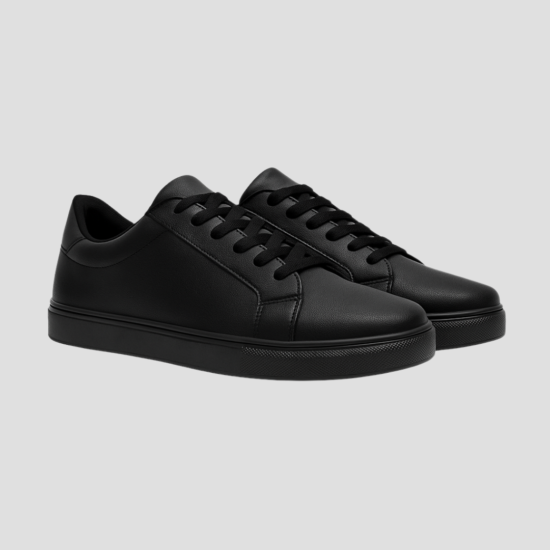 Herren Sneaker Schwarz Komfortschuhe Elegant - Norvielle