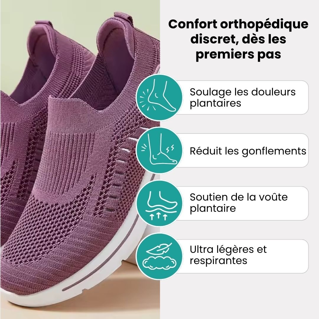 Damen Orthopädische Sneaker Bequem Komfortschuhe