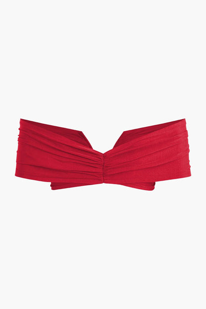 Elegantes Damen Off-Shoulder-Set mit Drapierung