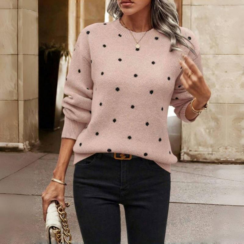Lilah Damen Strickpullover Gepunktet