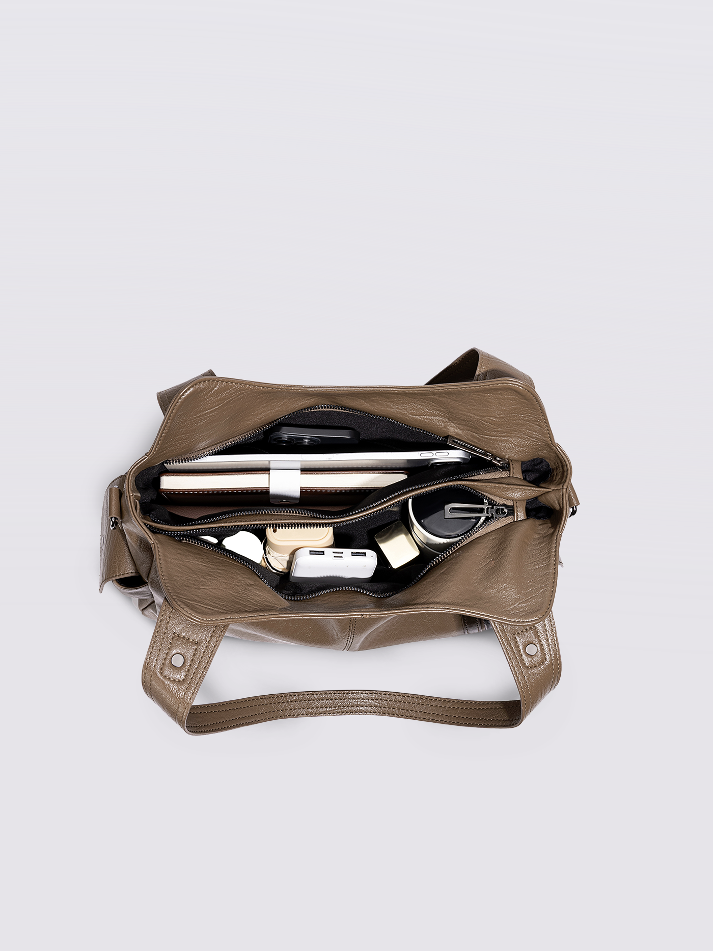Damen City-Handtasche Crossbody Leder