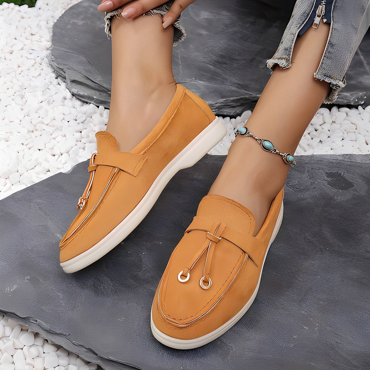 Euna Damen Slipper Modisch