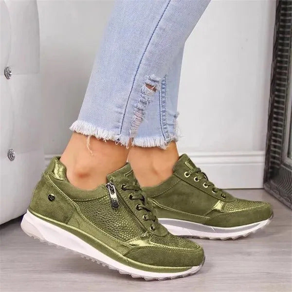 Damen Orthopädische Schuhe Reißverschluss