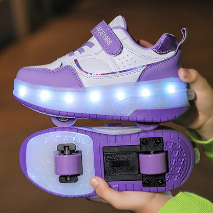 Kinder Lichtroller Sneaker Leuchtschuh Farbenfroh