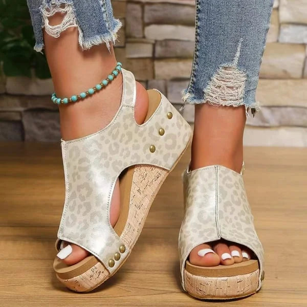 Norvielle Damen Orthopädische Plateausandalen