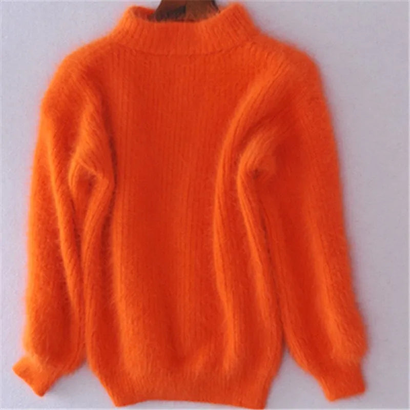 Damen Rollkragenpullover Strick