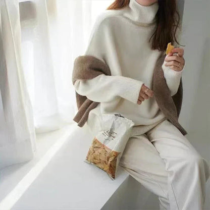 Lottie Damen Cashmere Pullover Stehkragen