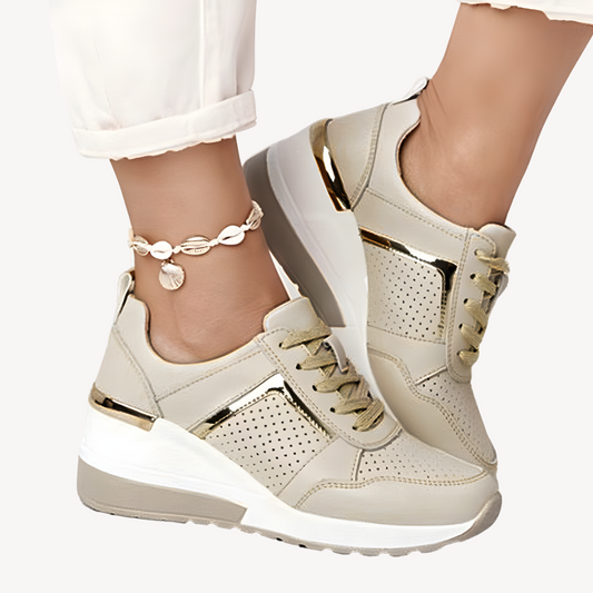 Damen Keil Sneaker Sommer Schuhe - Norvielle