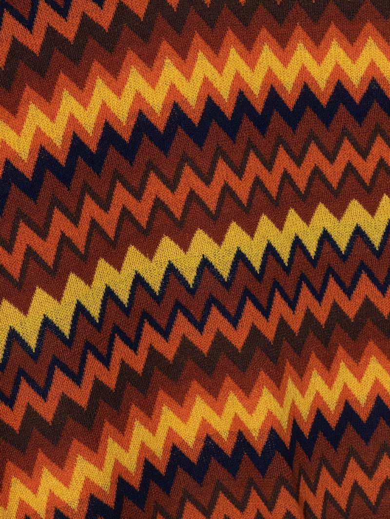 Retro Pullover Zickzackmuster