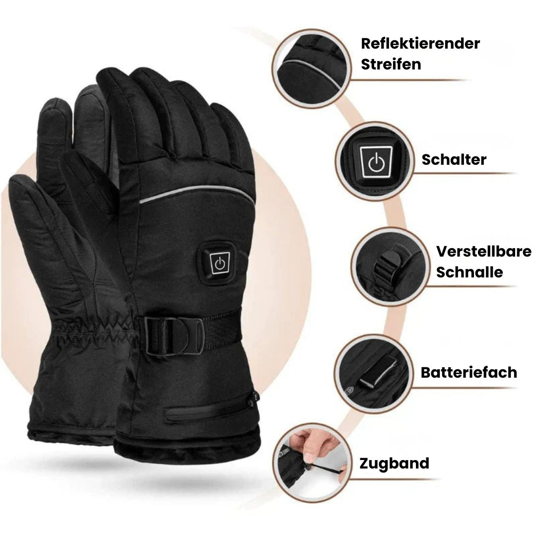 Beheizbare Handschuhe Winter HeatKraft Wärme