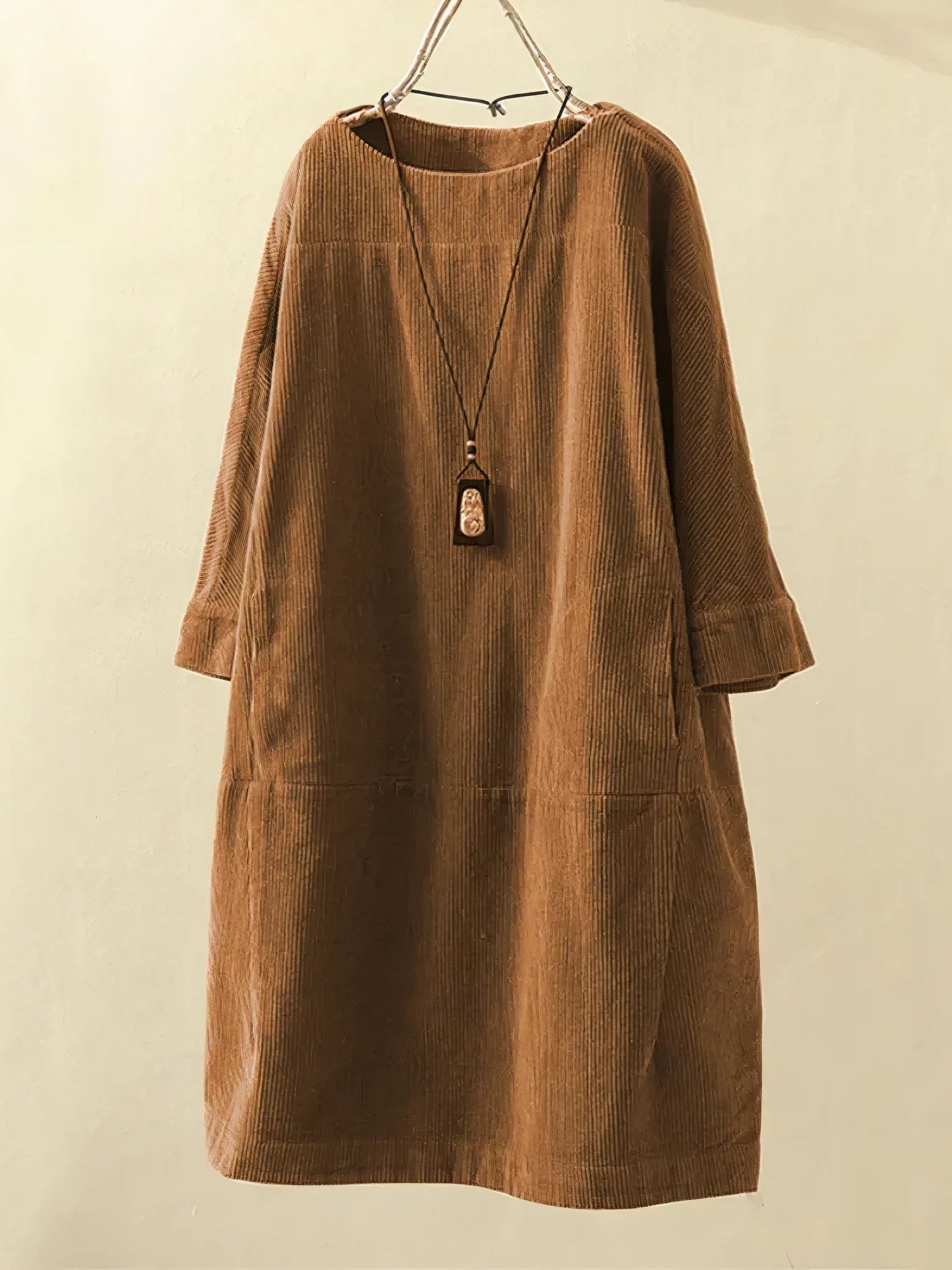 Corduroy Damen Tunika Kleid