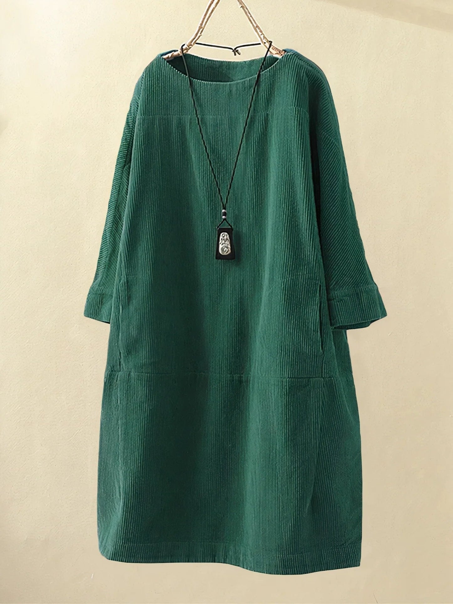 Corduroy Damen Tunika Kleid