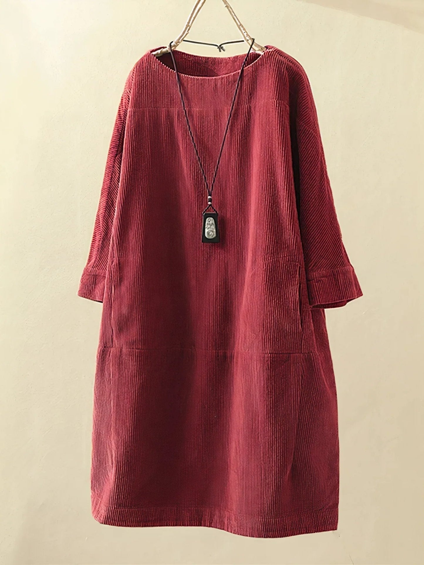 Corduroy Damen Tunika Kleid